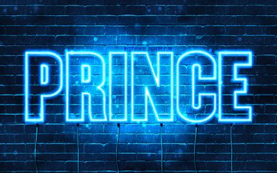 Download wallpapers Prince, 4k, wallpapers with names, horizontal text