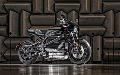 Harley-Davidson Livewire, 2020, side view, black motorcycle, new black Livewire 2020, american motorcycles, Harley-Davidson