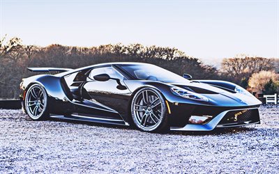 4k, Ford GT, HDR, supercars, 2020 cars, hypercars, 2020 Ford GT, american cars, Ford