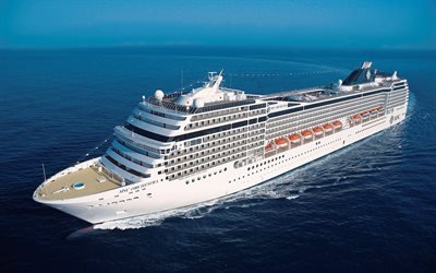 MSC Orchestra, 4k, cruise ship, sea, Orchestra, MSC Cruises