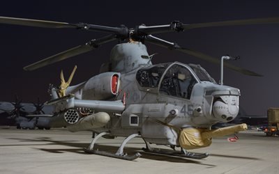 Bell AH-1Z Viper, American attack helicopter, US Air Force, USA, combat aviation, Bell