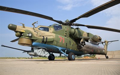 Mi-28, helic&#243;ptero de ataque ruso, ruso de la Fuerza A&#233;rea, helic&#243;ptero militar, la aviaci&#243;n de combate, Federaci&#243;n de rusia