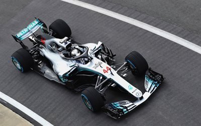Lewis Hamilton, 4k, pista de rolamento, Mercedes AMG F1 W09 EQ Poder, 2018 carros, HALO, F&#243;rmula 1, F1, F&#243;rmula Um, novo W09, F1 2018