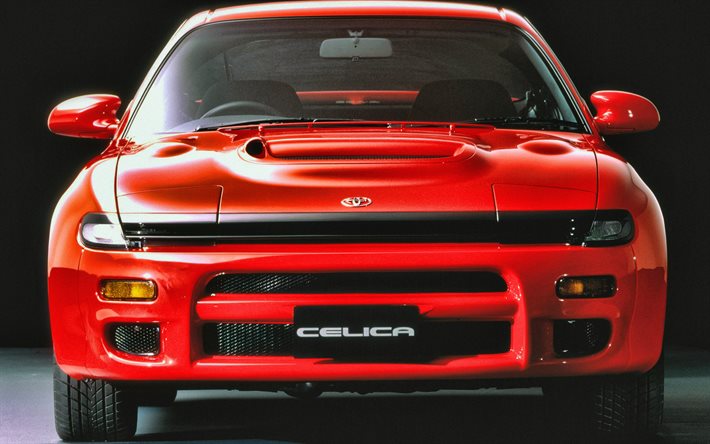 Toyota Celica GT-Four RC, vista frontal, 1993 carros, JP-spec ST185H, 1993 Toyota Celica, carros japoneses, Toyota