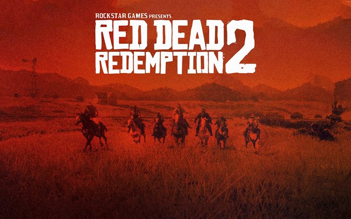 Red Dead Redemption 2, juliste, 2020-pelit, toiminta-seikkailu, RDR2, Red Dead Redemption II