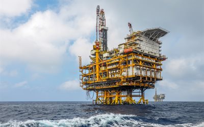 Oil platform, oil production, offshore platform, gas production, oil production platform