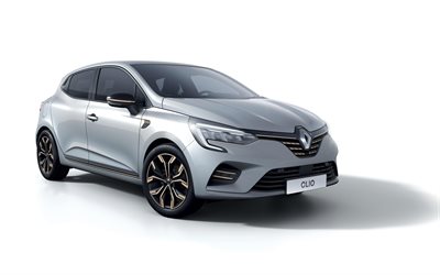 2022, Renault Clio Lutecia, exterior, front view, new silver Lutecia, Lutecia tuning, French cars, Renault