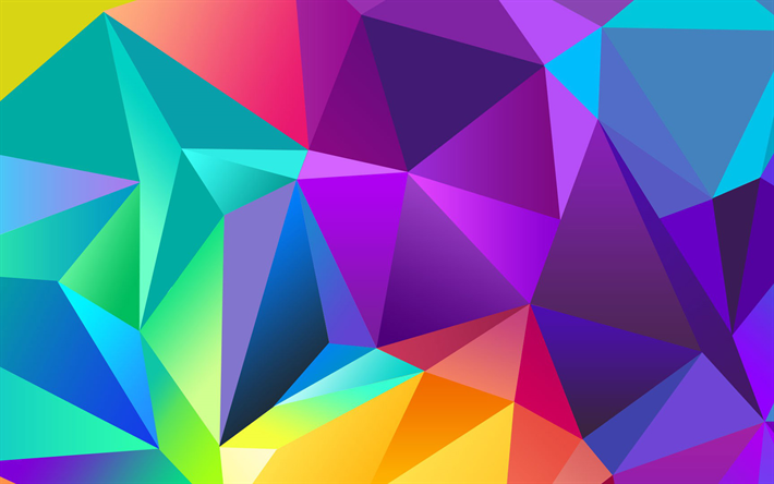 low-poly-hintergrund, abstrakte kristalle, kreativer, bunter hintergrund, geometrische kunst, geometrische formen, low-poly-kunst, low-poly-muster