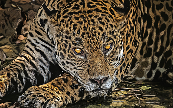 ダウンロード画像 ジャガー 4k ベクトルアート ジャガーデッサン クリエイティブアート ジャガーアート ベクトル描画 抽象的な動物 落ち着いて 野生動物 落ち着いたジャガー フリー のピクチャを無料デスクトップの壁紙