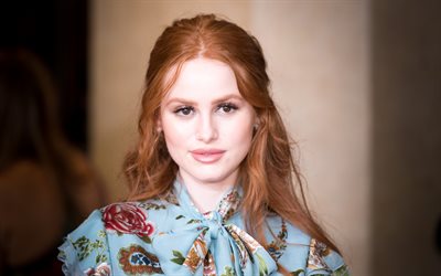 Madelaine Petsch, 4k, american actress, portrait, beauty, Hollywood, ginger woman