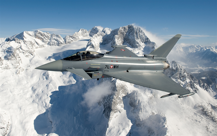 El Eurofighter Typhoon, de combate, aviones de combate, aviones militares de la Fuerza A&#233;rea Austriaca