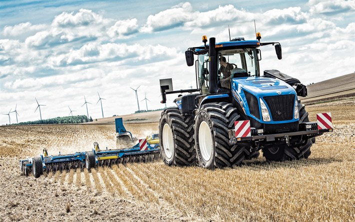 new holland t9, tier-2 -, traktoren -, feld -, moderne landwirtschaftliche maschinen, traktoren, new holland