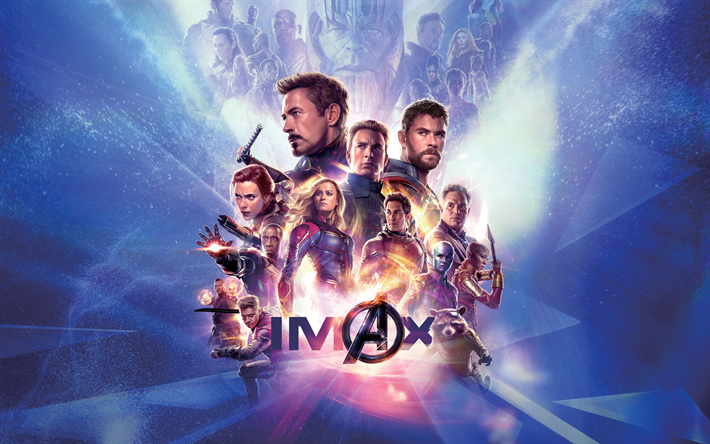 4k, Avengers Finale di partita, poster, 2019 film Avengers 4, fan art, creativit&#224;