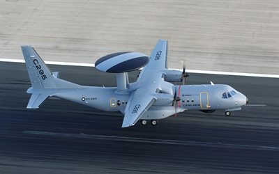 CASA C-295, military transport aircraft, Airborne early warning and control, aircraft carrier, military aircraft