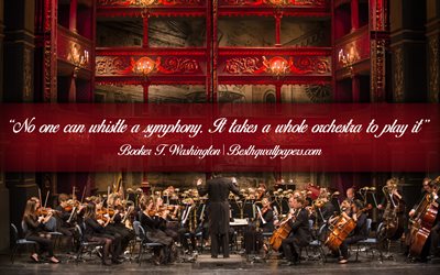 No one can whistle a symphony It takes a whole orchestra to play it, Halford Edward Luccock, calligraphic text, quotes about teamwork, Halford Edward Luccock quotes, inspiration, orchestra