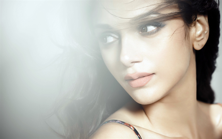 Aditi Rao Hydari, retrato, a atriz indiana, close-up, Bollywood, beleza, morena, sess&#227;o de fotos