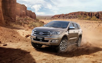 Ford Everest, offroad, 2018 cars, desert, SUVs, american cars, Ford