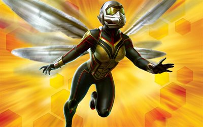 Wasp, art, 2018 movie, superheroes, Ant-Man and the Wasp