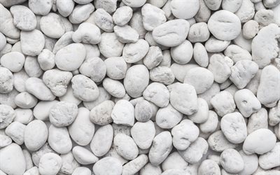 white stones, stone texture, beach, large cobblestones, pebbles