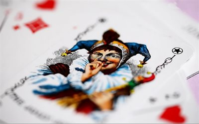 Joker, carta de jogar, poker, joker sinal, jogos de azar
