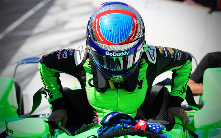 Danica Patrick, 4k, kilpa-ajajat, Indycar-Sarja, 2018 autoja, Danica Haastaa Patrick, Indy 500