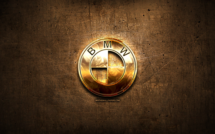 ダウンロード画像 Bmwゴールデンマーク 車ブランド 作品 茶色の金属の背景 創造 Bmwロゴ ブランド Bmw フリー のピクチャを無料デスクトップの壁紙