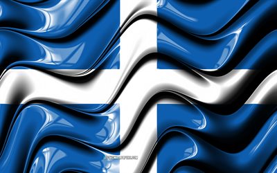 Epiro bandiera, 4k, Regioni della Grecia, i distretti amministrativi, Bandiera dell&#39;Epiro, 3D arte, Epiro, grecia, Epiro 3D bandiera, Grecia, Europa