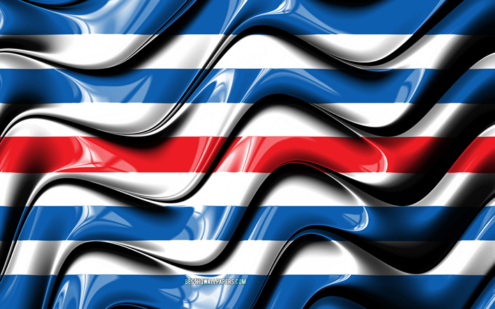 kreta-flag, 4k, regionen griechenlands, landkreise, flagge von kreta, 3d-kunst, kreta, die griechischen regionen kreta, 3d flag, griechenland, europa