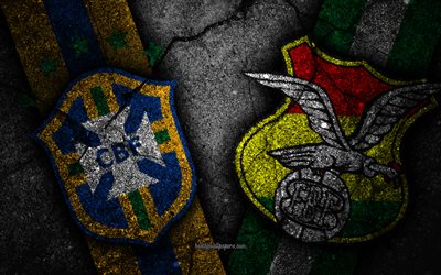brasilien vs bolivien, 2019 copa amerika, gruppe, kreative, grunge, copa america 2019 brasilien, bolivien national team brazil national team, conmebol