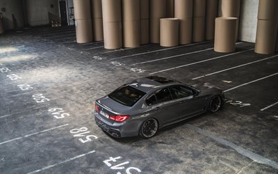 BMW M5, G30, parking, 2018 cars, Z-Performance, tuning, BMW 5-Series, german cars, tunned m5, BMW