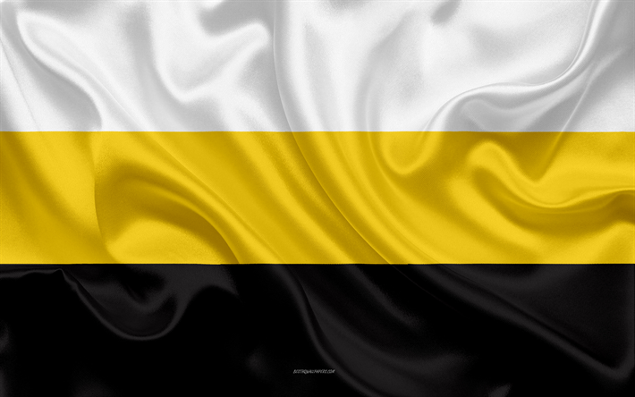 Download wallpapers Flag of Perak, 4k, silk texture, national symbols