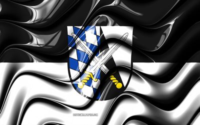 Abensberg Bandeira, 4k, Cidades da Alemanha, Europa, Bandeira de Abensberg, Arte 3D, Abensberg, Cidades alem&#227;s, Abensberg 3D bandeira, Alemanha