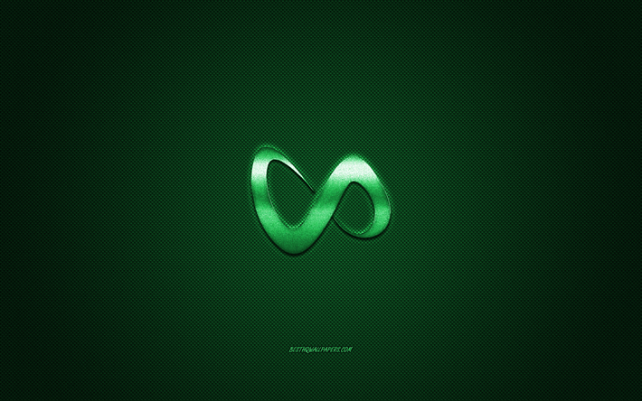DJ Snake logo, green shiny logo, DJ Snake metal emblem, French DJ, William Sami Etienne Grigahcine, green carbon fiber texture, DJ Snake, brands, creative art