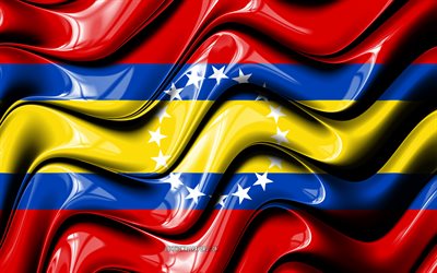 Loja flag, 4k, Provinces of Ecuador, administrative districts, Flag of Loja, 3D art, Loja Province, ecuadorian provinces, Loja 3D flag, Ecuador, South America, Loja