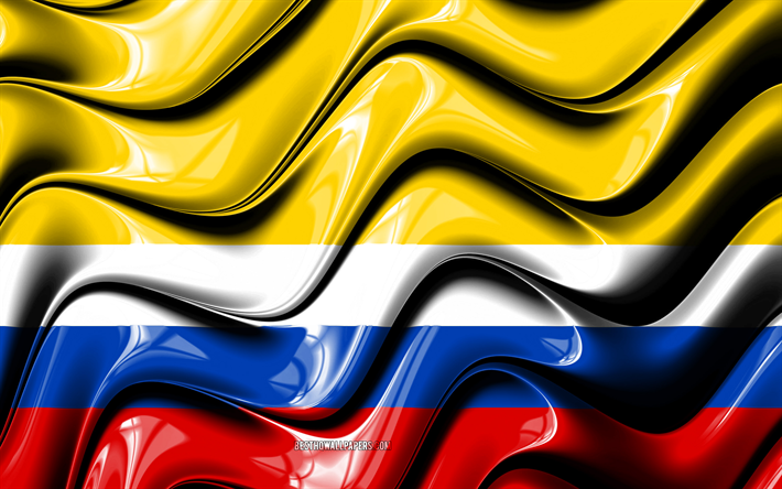 Napo flagga, 4k, Provinserna i Ecuador, administrativa distrikt, Flagga av Napo, 3D-konst, Napo-Provinsen, ecuadorianska provinser, Napo 3D-flagga, Ecuador, Sydamerika, Napo