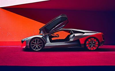 BMW Vision M Next, 2020, side view, exterior, new supercar, German sports cars, BMW