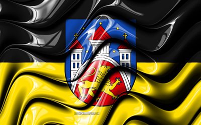 Gottingen Drapeau, 4k, les Villes de l&#39;Allemagne, de l&#39;Europe, le Drapeau de Gottingen, art 3D, Gottingen, villes allemandes, Gottingen 3D drapeau de l&#39;Allemagne