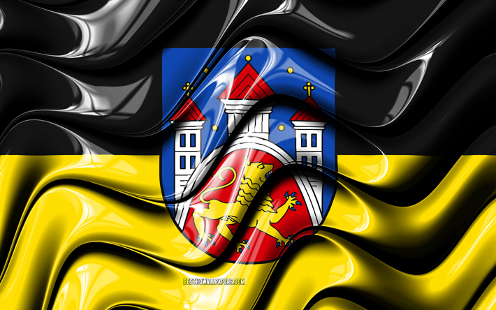 Gottingen Bandeira, 4k, Cidades da Alemanha, Europa, Bandeira de Gottingen, Arte 3D, Gottingen, Cidades alem&#227;s, Gottingen 3D bandeira, Alemanha