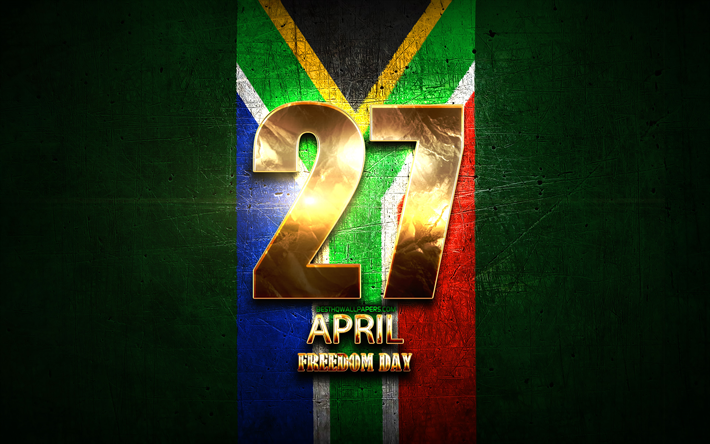 Freedom Day, April 27, golden signs, South African national holidays, South Africa Public Holidays, South Africa, Africa, Freedom Day of South Africa