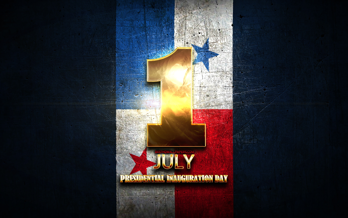 President Invigningen Dag, Juli 1, gyllene tecken, Panamanska nationella helgdagar, Panama Helgdagar, Panama, Nordamerika
