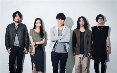 sakanaction, 4k, 2019, die japanische rock-band, ichiro yamaguchi, emi okazaki, keiichi ejima, motoharu iwadera, ami schatz-jagd-reise, die japanische ber&#252;hmtheit, j-rock