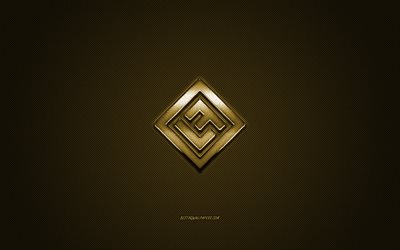 Perdeu Frequ&#234;ncias de logotipo, ouro brilhante logotipo, Perdeu Frequ&#234;ncias emblema de metal, Belga DJ, Felix De Laet, ouro textura de fibra de carbono, Perdeu Freq&#252;&#234;ncias, marcas, arte