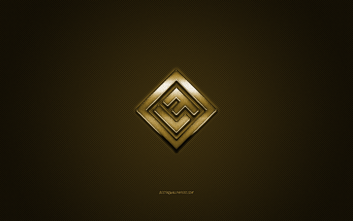 Lost Frequencies logo, gold shiny logo, Lost Frequencies metal emblem, Belgian DJ, Felix De Laet, gold carbon fiber texture, Lost Frequencies, brands, art