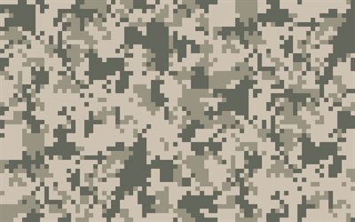 marrone pixel camouflage, inverno mimetica militare camouflage, pixel camouflage sfondi, texture camouflage, camouflage pattern di pixel