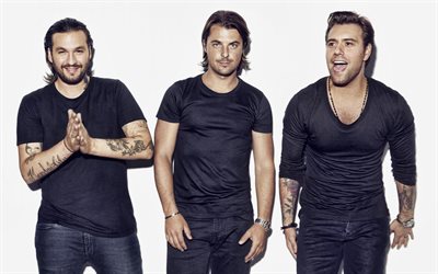 Swedish House Mafia, Axwell, Steve Angello, Sebastian Ingrosso, Swedish music group, photoshoot, Swedish DJ