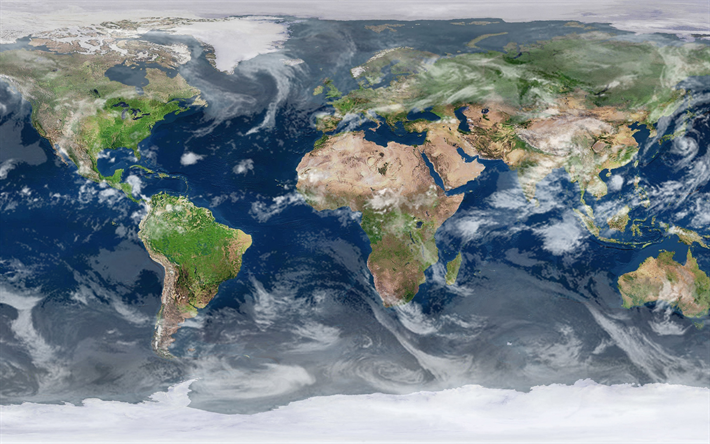 Maan kartta, 4k, ekologian maailma kartta, Maan, maailman kartta k&#228;site, luova, maailman kartat, art, ekologia k&#228;site, maailman kartta