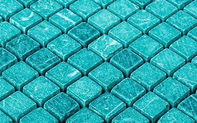 turquoise stone mosaic, 3d stone texture, turquoise stone background, 3d natural texture, stone