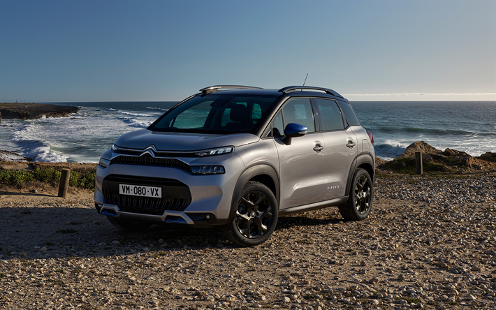 Citroen C3 Aircross, offroad, 2022 cars, crossovers, beach, 2022 Citroen C3 Aircross, french cars, Citroen