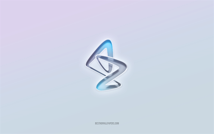 AstraZeneca logo, cut out 3d text, white background, AstraZeneca 3d logo, AstraZeneca emblem, AstraZeneca, embossed logo, AstraZeneca 3d emblem