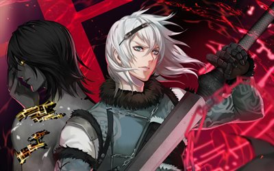 NieR, sword, protagonist, Nier characters, manga, warrior